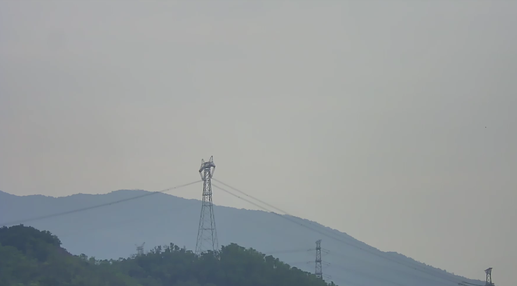 遠距離防火監控攝像頭實(shí)測不同距離電力塔